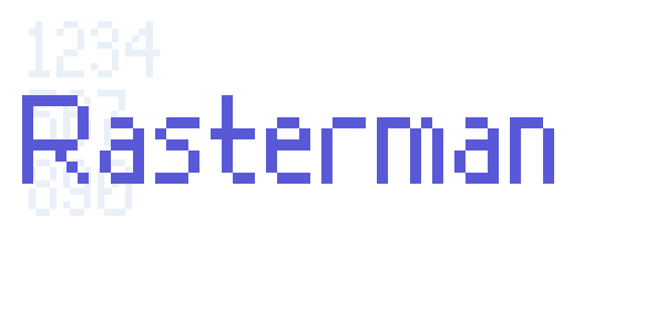 Rasterman font free