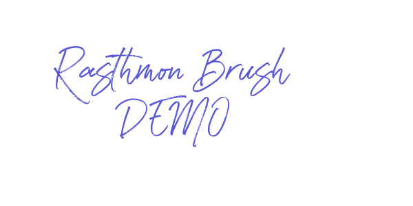 Rasthmon Brush DEMO font