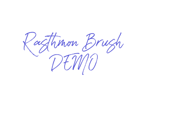 Rasthmon Brush DEMO Font