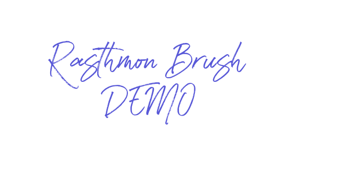 Rasthmon Brush DEMO Font Download