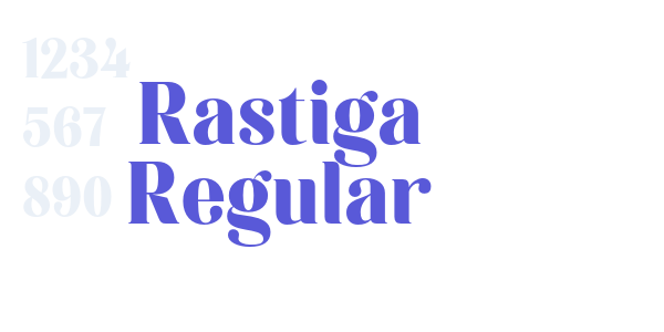 Rastiga Regular font free