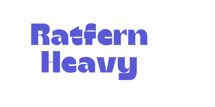 Ratfern Heavy Font