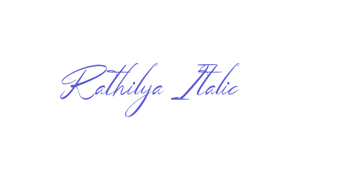 Rathilya Italic Font Download