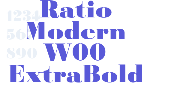 Ratio Modern W00 ExtraBold font free