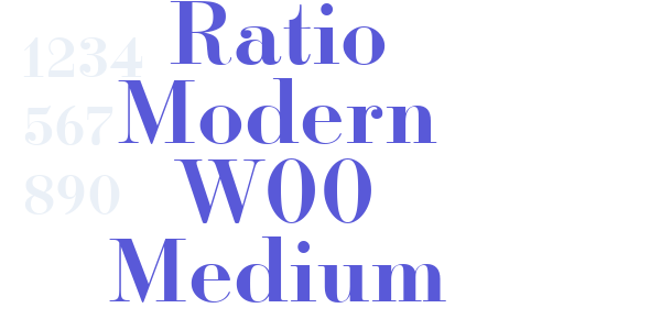 Ratio Modern W00 Medium font free