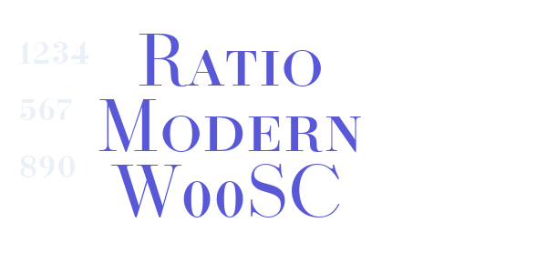 Ratio Modern W00SC font free