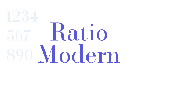 Ratio Modern font free