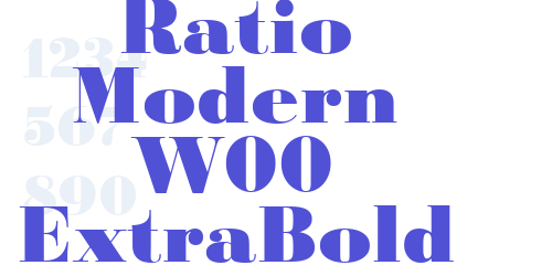 Ratio Modern W00 ExtraBold-font-download