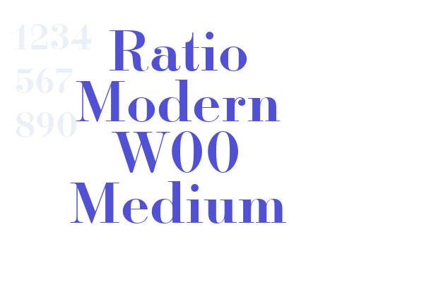 Ratio Modern W00 Medium
