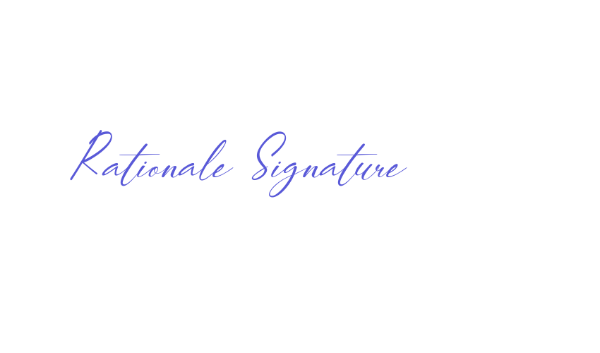 Rationale Signature Font Download