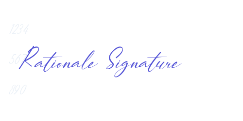 Rationale Signature-font-download