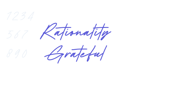 Rationality Grateful font free