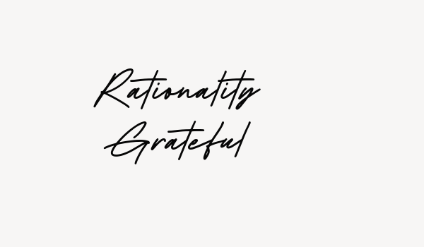 Rationality Grateful Font