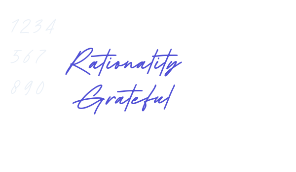 Rationality Grateful font download