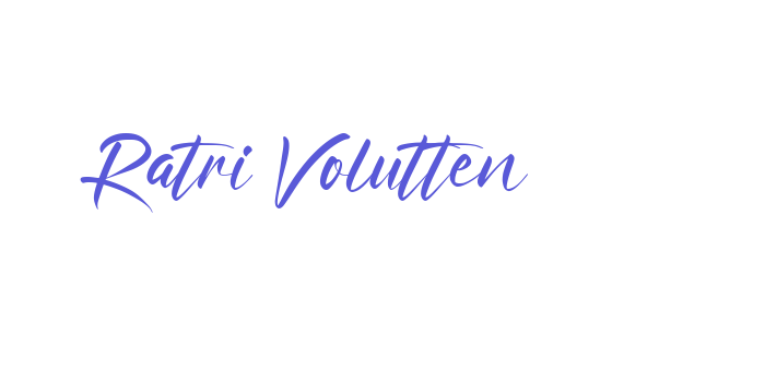 Ratri Volutten Font