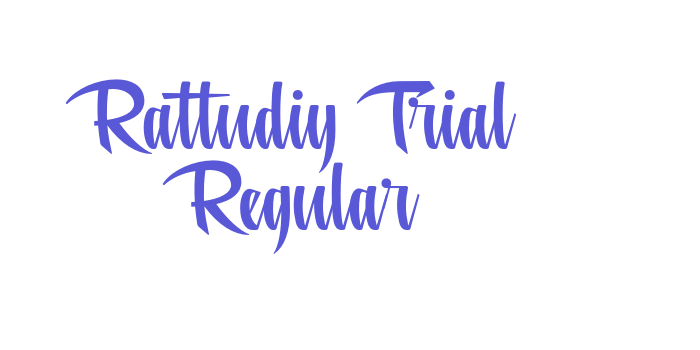 Rattudiy Trial Regular Font Download