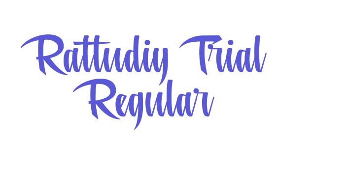 Rattudiy Trial Regular Font