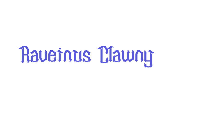 Raveinus Clawny Font Download