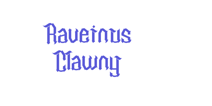 Raveinus Clawny Font