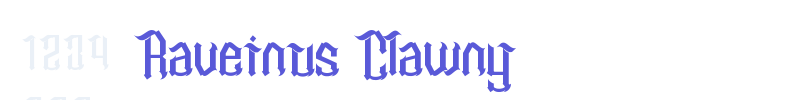 Raveinus Clawny font