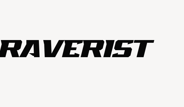 Raverist Font