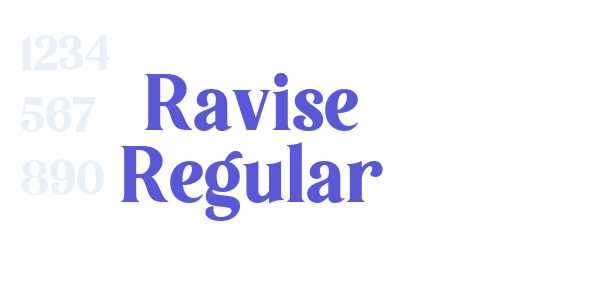 Ravise Regular font free