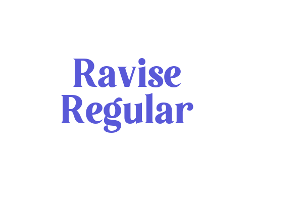 Ravise Regular Font