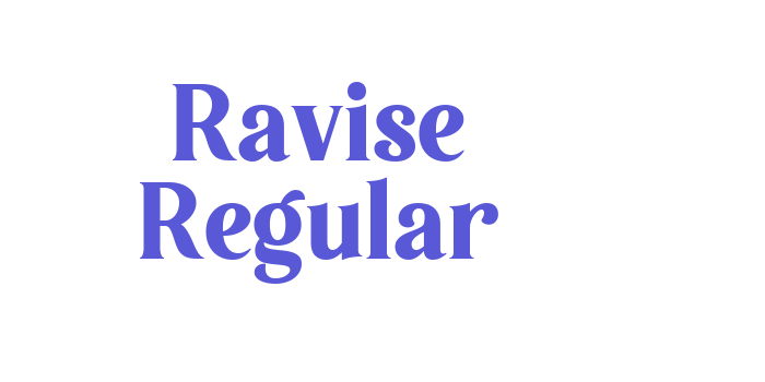 Ravise Regular Font