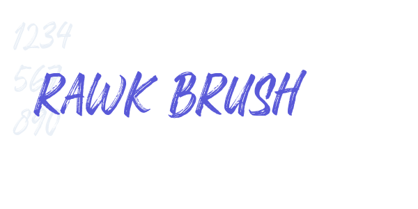 Rawk Brush font