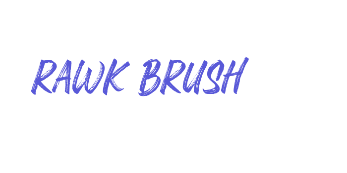 Rawk Brush Font Download