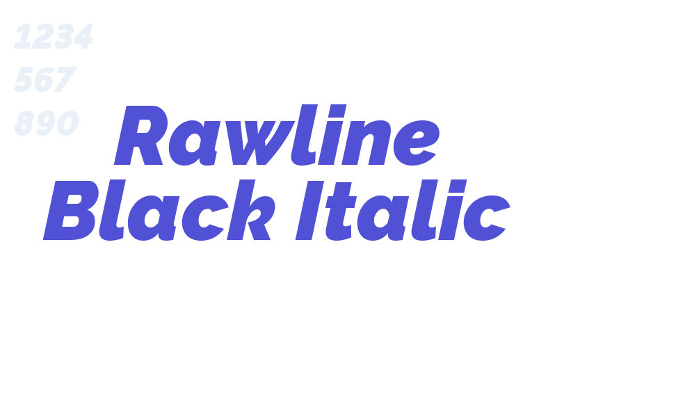 Rawline Black Italic-font-download