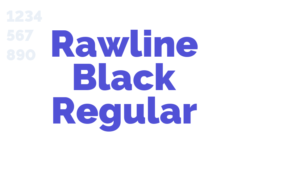 Rawline Black Regular-font-download