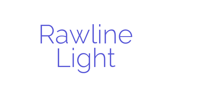 Rawline Light Font Download