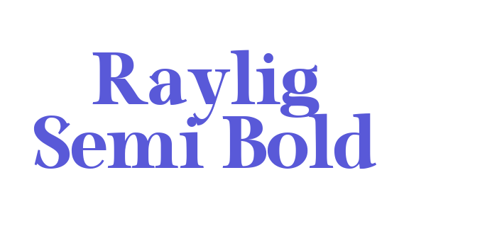 Raylig Semi Bold Font