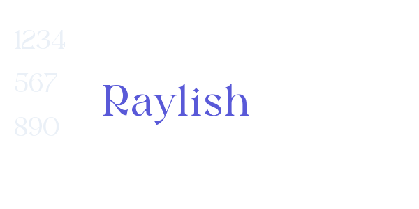 Raylish font free