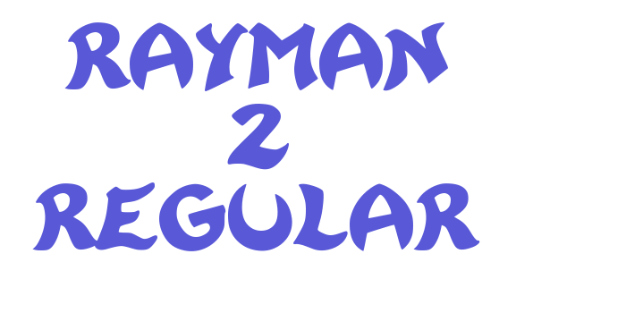 Rayman 2 Regular Font