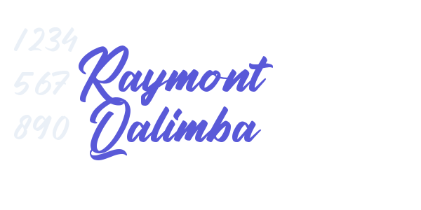 Raymont Qalimba font free