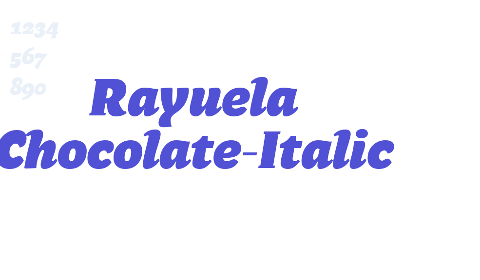 Rayuela Chocolate-Italic-font-download