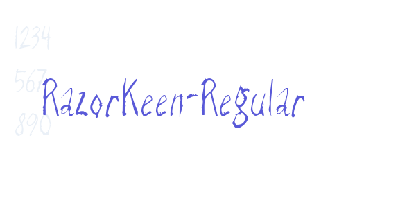 RazorKeen-Regular font free