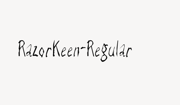 RazorKeen-Regular Font