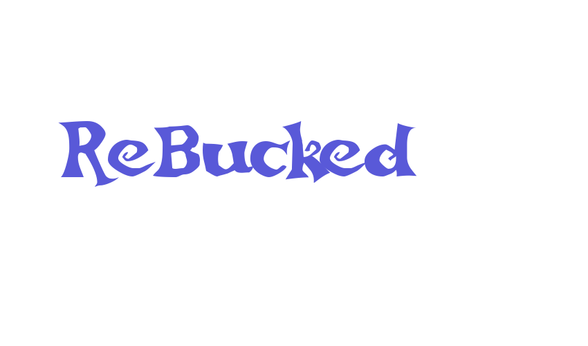 ReBucked Font Download