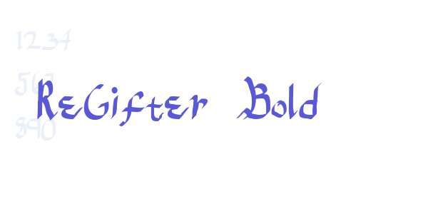 ReGifter Bold font free