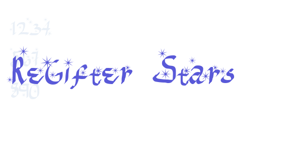 ReGifter Stars font free