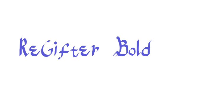 ReGifter Bold Font Download