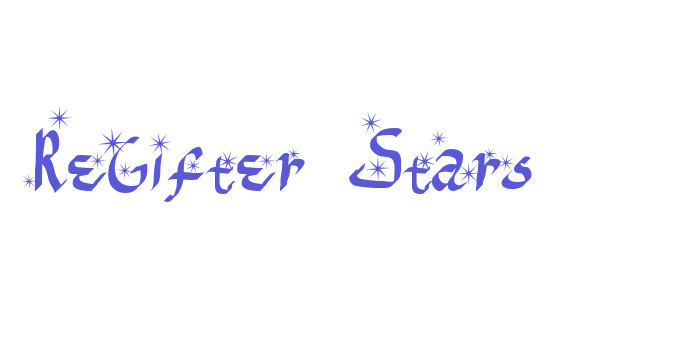 ReGifter Stars Font Download