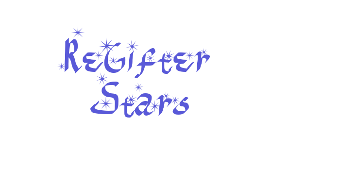 ReGifter Stars Font