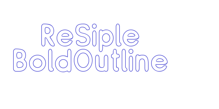 ReSiple BoldOutline Font Download