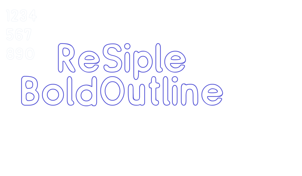 ReSiple BoldOutline-font-download