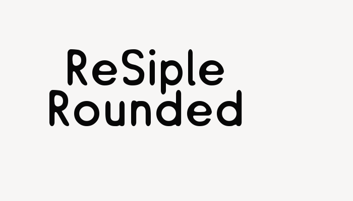 ReSiple Rounded font download