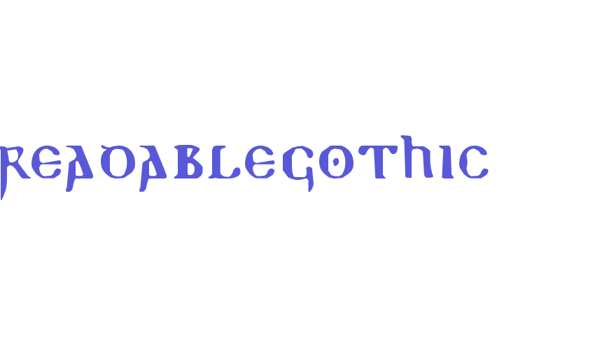 ReadableGothic Font Download